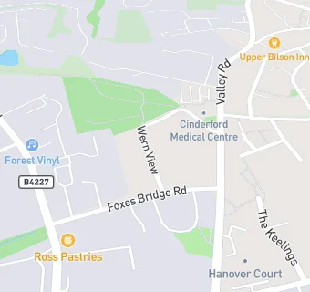 map for Foxes Bridge Day Centre