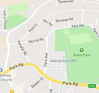 map for Abergavenny Rugby Football Club (Bar)