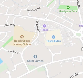 map for St James' Dental - Quedgeley