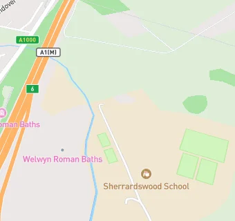 map for Sherrardswood School