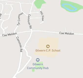 map for Gilwern C.P. School