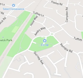 map for Tuffley Pharmacy