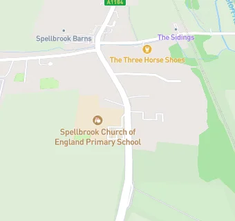 map for Spellbrook CofE Primary School