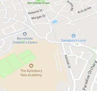 map for Harrison Catering at Aylesbury Vale Academy