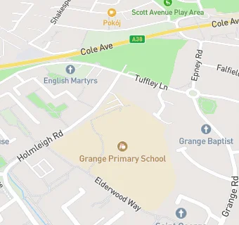 map for Grange Primary School