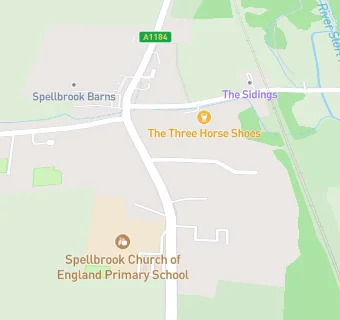 map for Spellbrook Primary School