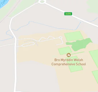 map for Ysgol Gyfun Gymraeg Bro Myrddin