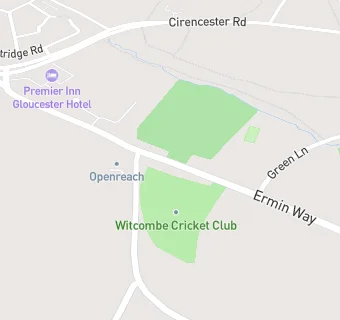 map for Witcombe & District Cricket Club