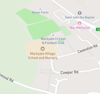 map for Markyate Village School and Nursery