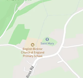 map for English Bicknor Church of England Primary School