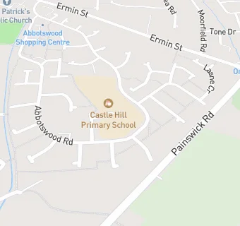 map for Castle Hill Primary School