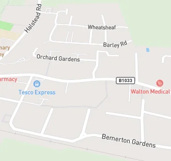 map for Kirby Cross Free Church and Hall