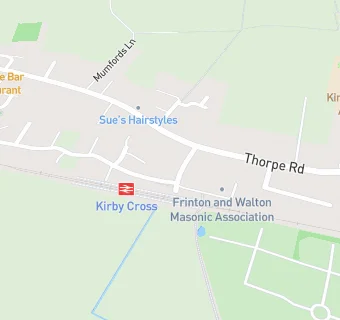 map for Frinton & Walton Masonic Association