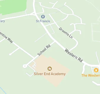 map for Silver End Primary School