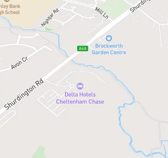 map for The Cheltenham Chase Hotel