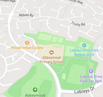 map for Abbeymead Primary School