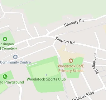 map for Woodstock Youth Club