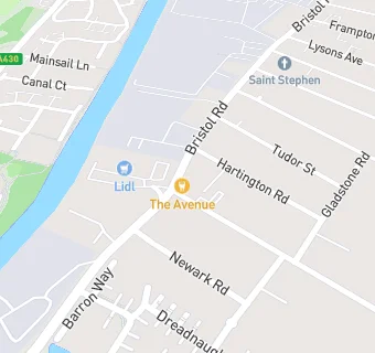 map for The Avenue