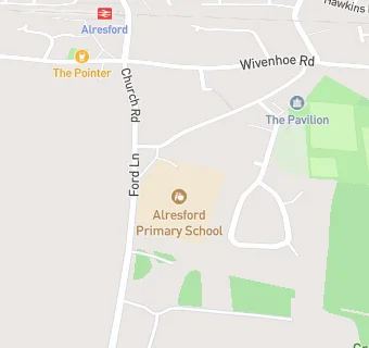 map for Alresford Primary School