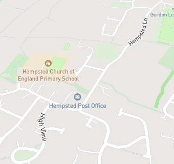 map for Hempsted Village Hall