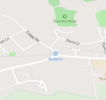 map for Budgens of Kimpton