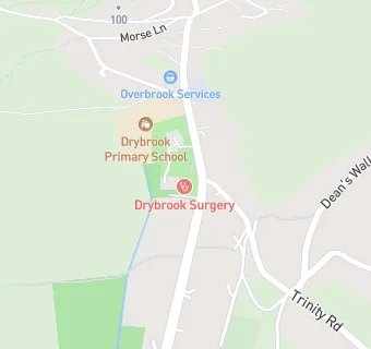 map for Drybrook Surgery