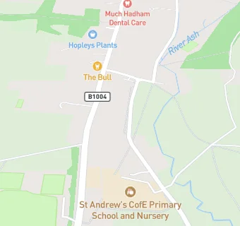 map for Much Hadham Playgroup