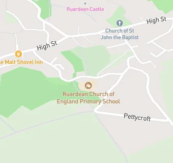 map for Ruardean Church of England Primary School