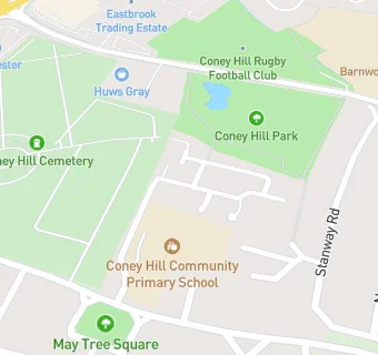 map for Coney Hill Community Primary School