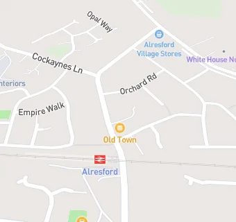 map for Alresford Fish Bar