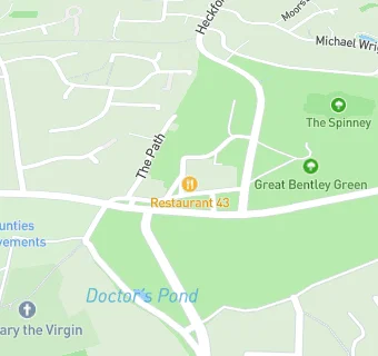 map for Great Bentley Surgery