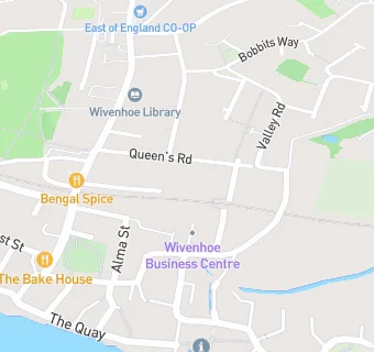 map for Wivenhoe Surgery