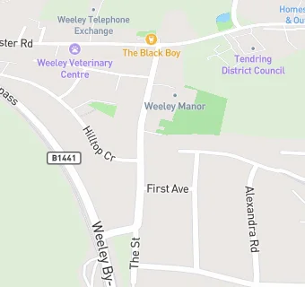 map for Weeley Post Office