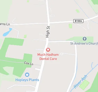 map for Much Hadham Dental Surgery