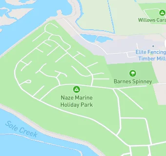 map for Naze Marine Holiday Park