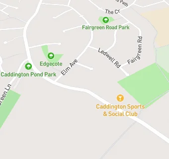 map for Caddington Sports & Social Club