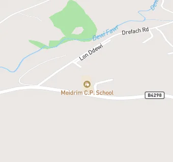 map for Meidrim C.P. School