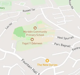 map for Ysgol y Dderwen