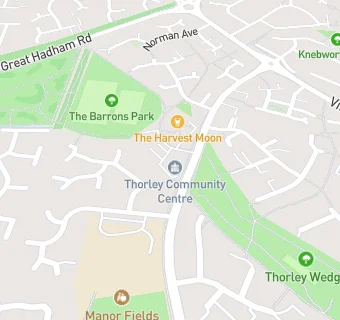 map for Thorley Community Centre