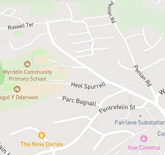 map for YSGOL Y DDERWEN