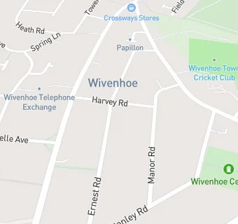 map for Wivenhoe Fish Company Ltd