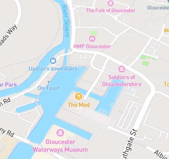 map for Greek On The Docks