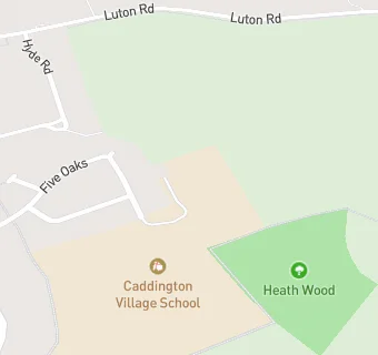 map for Caddington Village School