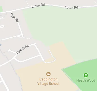 map for Caddington Pre-School