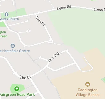 map for Caddington Village School