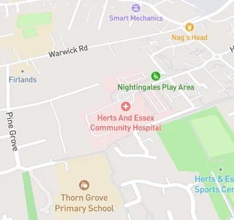 map for Herts And Essex Community Hospital