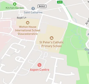 map for St Peter's Catholic Junior School