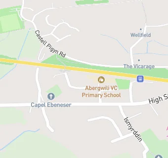 map for ABERGWILI PRIMARY SCHOOL