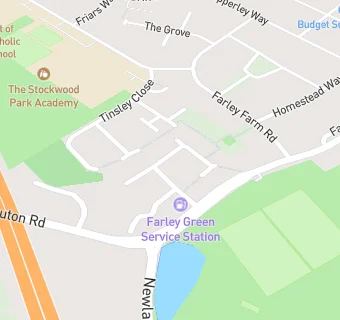 map for Farley Green Service Station