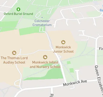 map for Monkwick Junior School